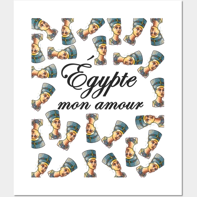 Egypt/ Egypte mon amour- nefertiti pattern Wall Art by maggzstyle